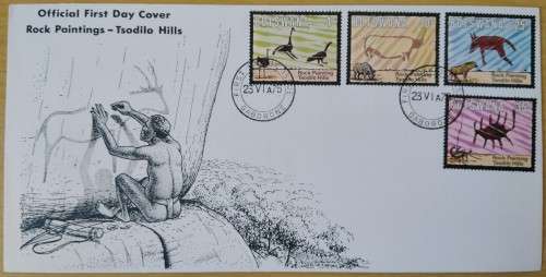 Botswana - 1975 Rock Paintings, Tsodilo Hills -FDC-Cover