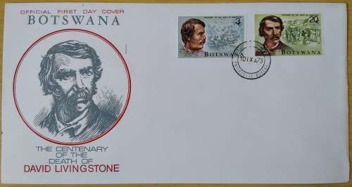 1973-Botswana-The Centenary of the Death of David Livingstone-FDC-Cover