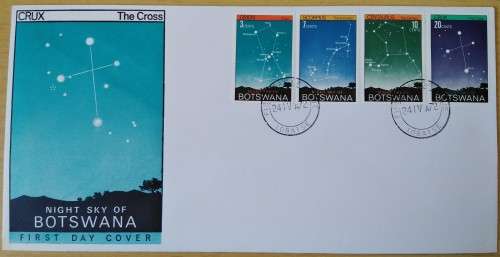 1972-Botswana-Night Sky of Botswana -FDC-Cover