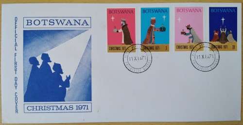 1971-Botswana-Christmas -FDC-Cover