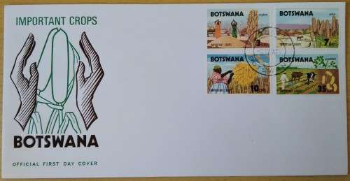 1971-Botswana-Important Crops -FDC-Cover