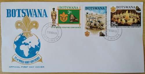 1969-Botswana-22nd World Scouth Conference-FDC-Cover.