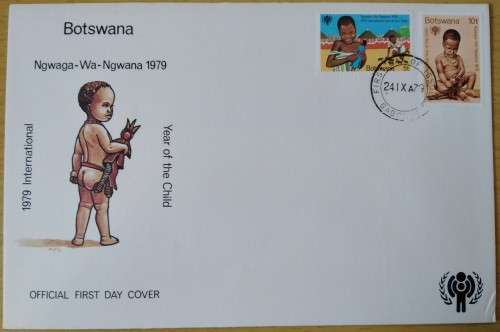 1979-Botswana-International Year of the Child-FDC-Cover.