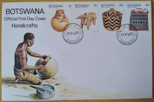 1979-Botswana-Handicrafts-FDC-Cover.