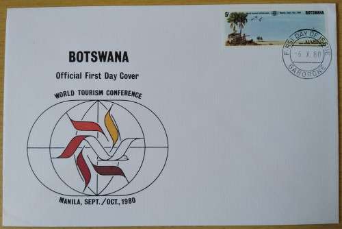 1980-Botswana-World Tourism Conference-FDC-Cover.