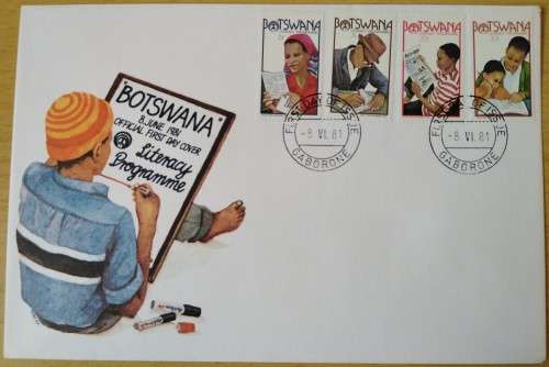 1981-Botswana-Literacy Programme -FDC-Cover.