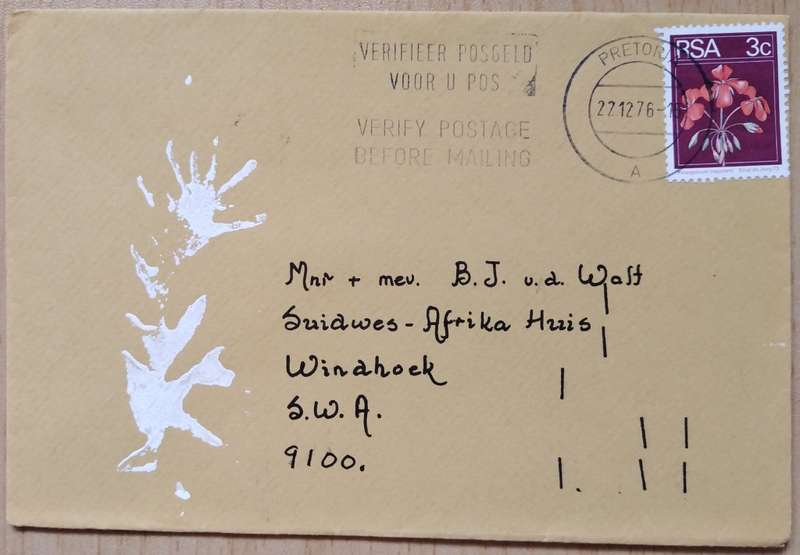 RSA-Domestic Mail-Cancel Pretoria 1976