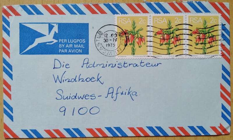 RSA-Domestic Mail-Cancel Newcastle 1975