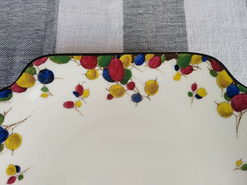 Royal Doulton `Honesty` Cake Plate. Rare pattern from the 1930`s