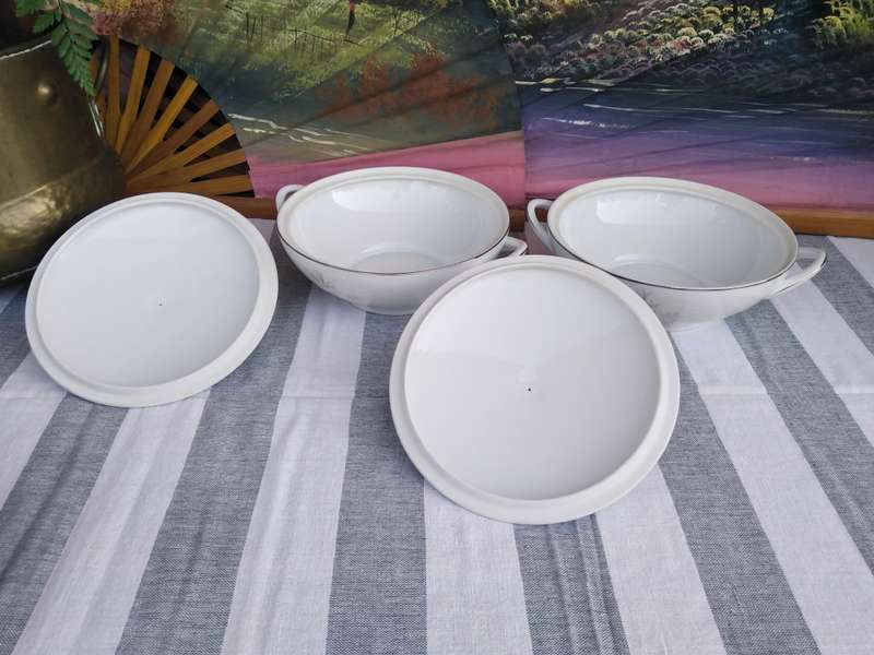 Noritake `Rowena` Dinner service. White Chrysanthemums and Titanium rim, Free PUDO to PUDO shipping!