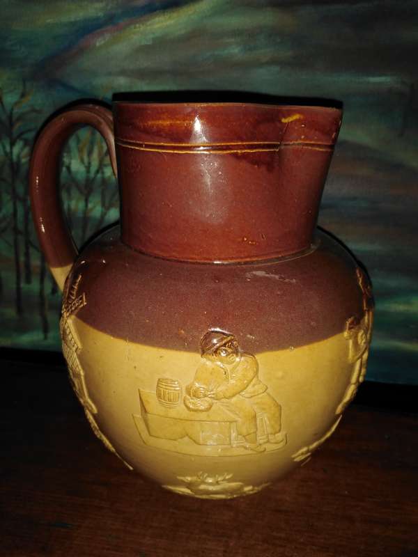 Doulton Lambeth Salt Glaze Pitcher. Excellent condition