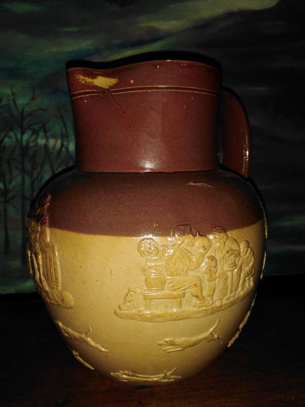 Doulton Lambeth Salt Glaze Pitcher. Excellent condition