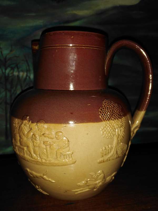 Doulton Lambeth Salt Glaze Pitcher. Excellent condition