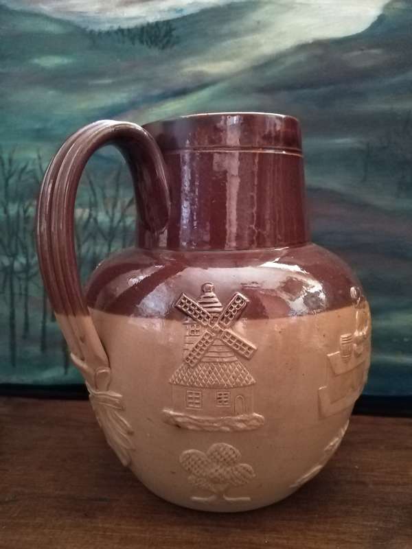 Doulton Lambeth Salt Glaze Pitcher. Excellent condition