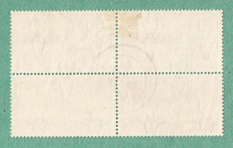 1949-Union of SA-Centenary of Arrival of British Settlers in Natal. UHB Ve `V` Sideways Bot Right