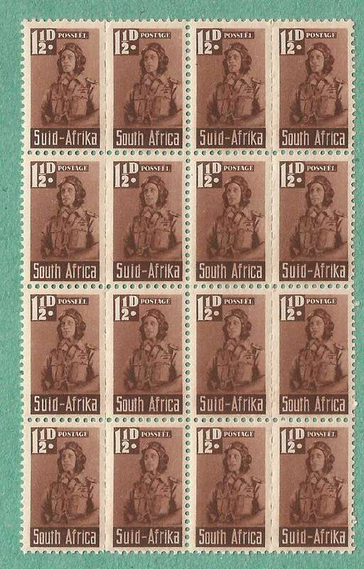 1942-1944-MNH-Union of South Africa-War Effort Reduced Sizes. SACC97 Reduced War Effort