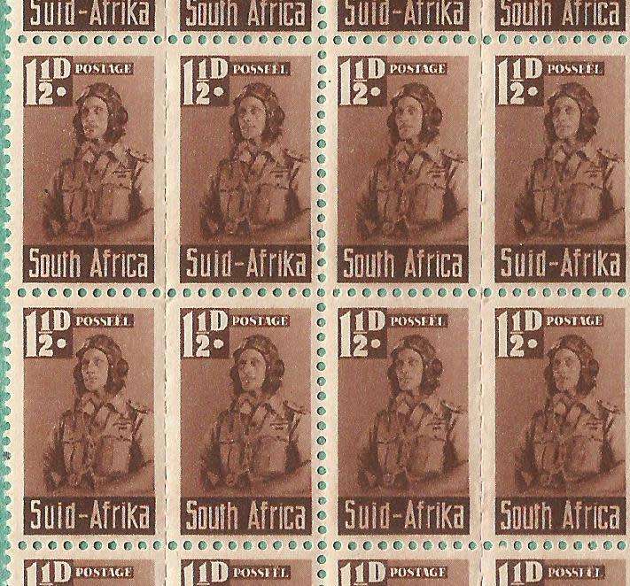 1942-1944-MNH-Union of South Africa-War Effort Reduced Sizes. SACC97 Reduced War Effort