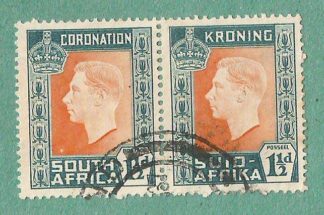 1937-Used-Union of South Africa-Coronation of King George VI.