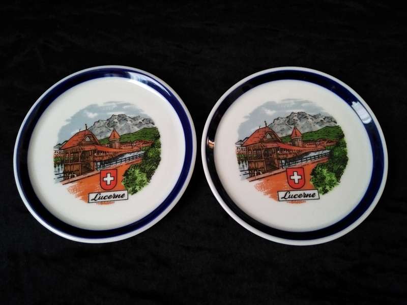 Lucerne Switzerland Themed small display plates 10cm Diameter