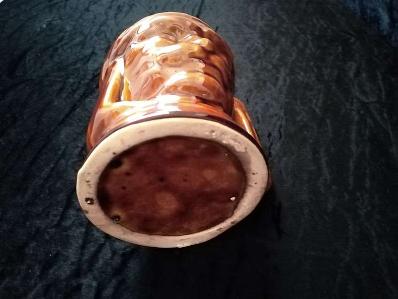 Brown beer Tankard. No Name. 15cm high