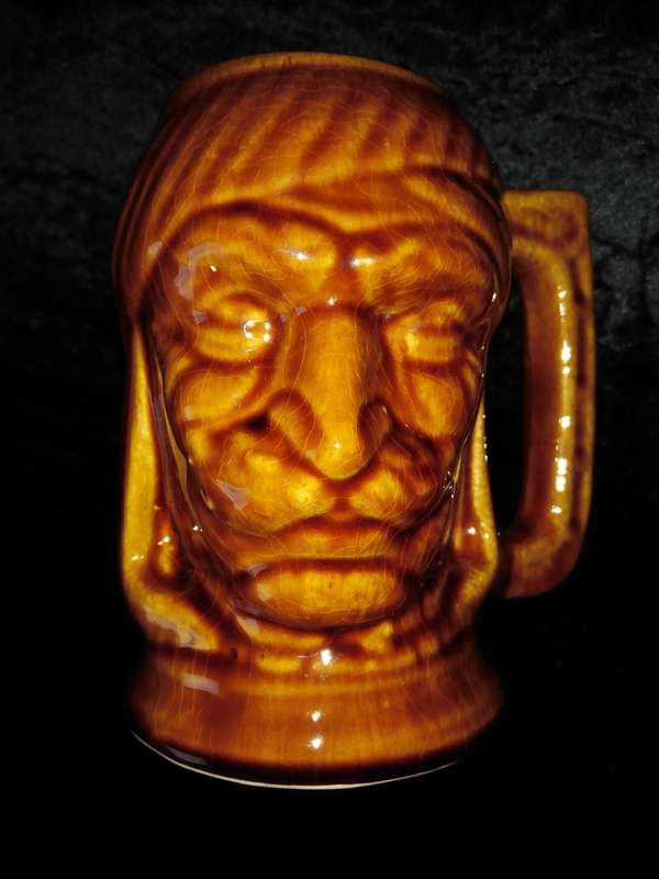 Brown beer Tankard. No Name. 15cm high