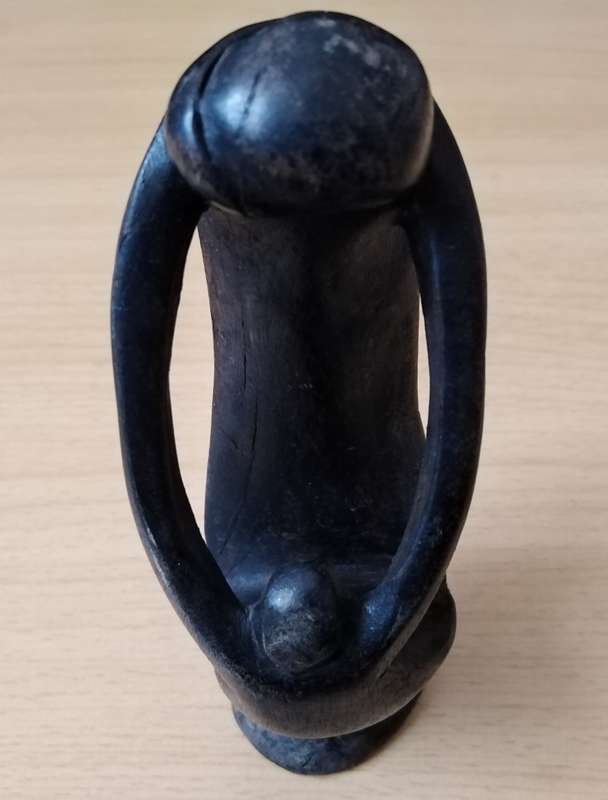 Wood carving of Mother and Child 14cm High