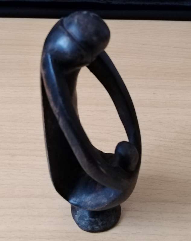 Wood carving of Mother and Child 14cm High