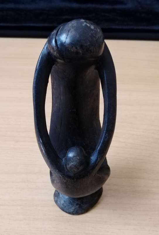 Wood carving of Mother and Child 14cm High