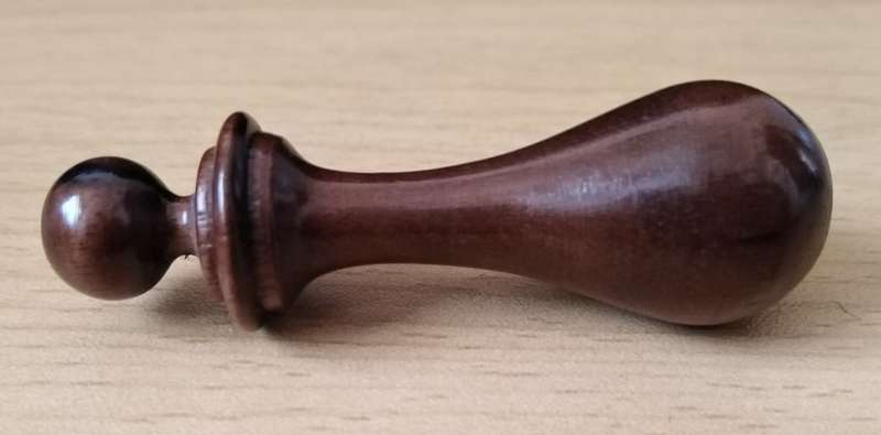 Ornamental Pestle and Mortar, Wood