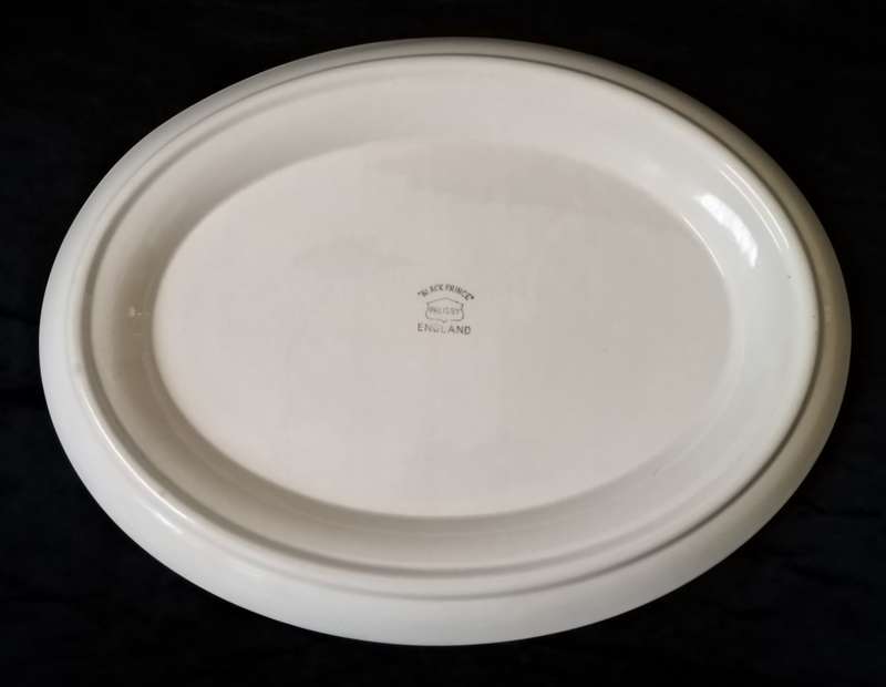 Palissy pair of `Black Prince` Meat platters 30.5cm long
