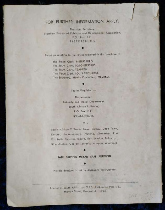 Map - Northern Transvaal 1954