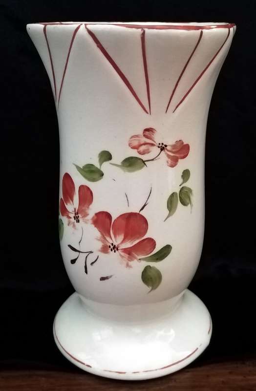 Royal Dux Vase 16cm High. Hand painted