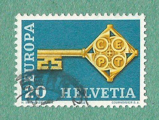 Switzerland Stamp Used 1968 Events _CEPT EUROPA