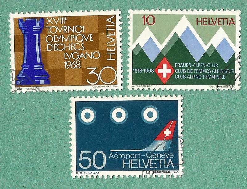 Switzerland Stamp Used 1968 Events