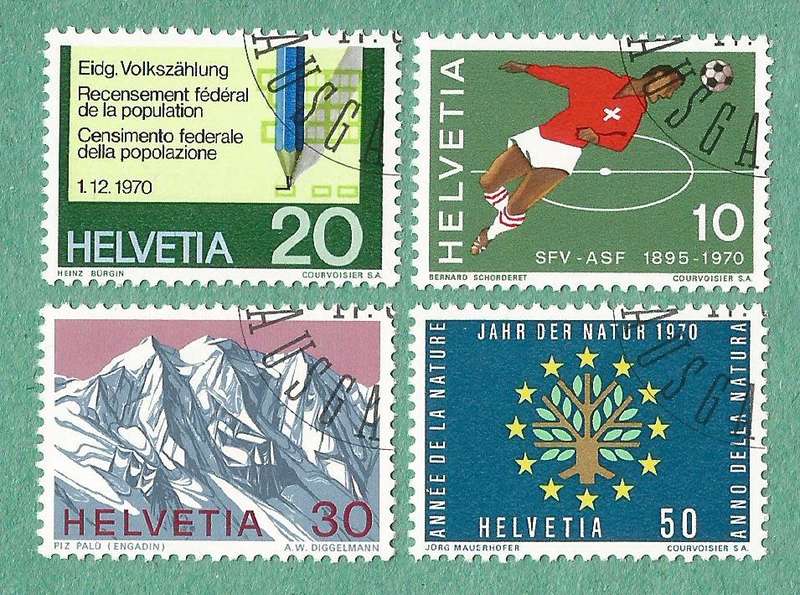 Switzerland Stamp Used 1970 Anniversaries