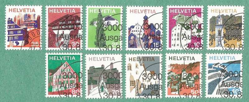 Switzerland Stamp Used 1973 Landscapes