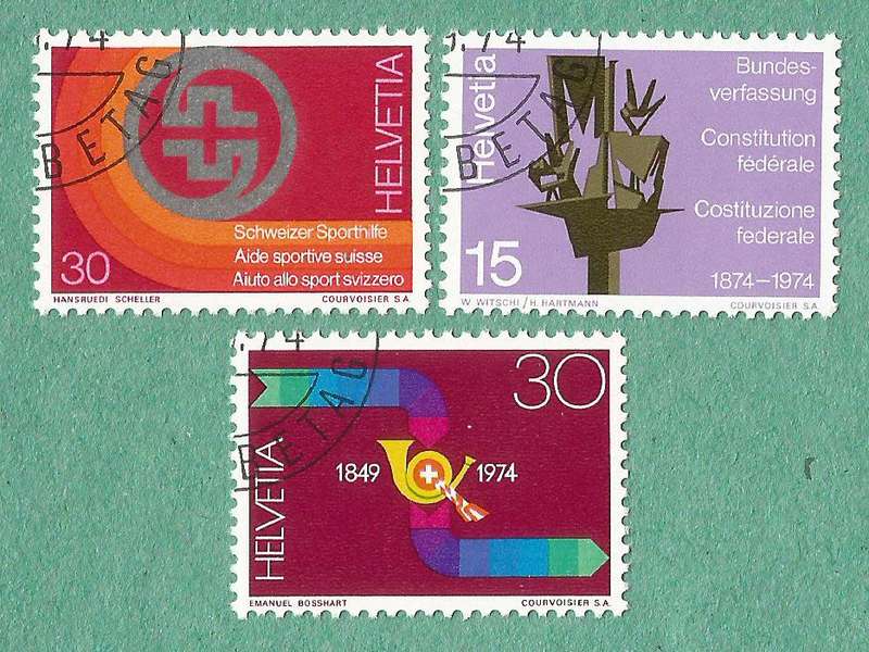 Switzerland Stamp Used 1974 Events