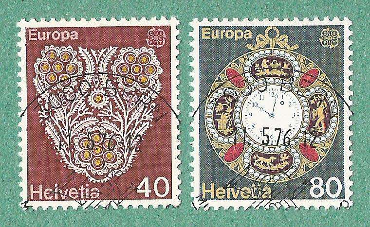 Switzerland Stamp Used 1976 EUROPA handicrafts