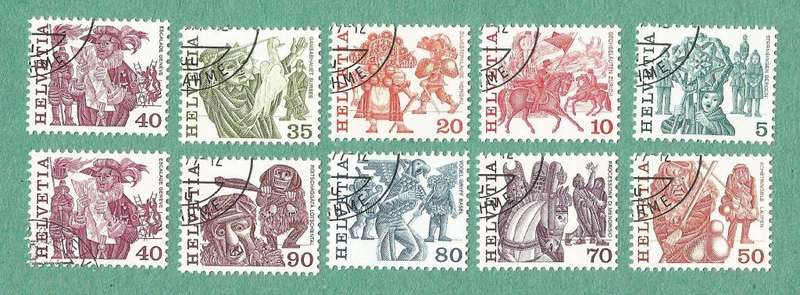 Switzerland Used 1977 Definitive series