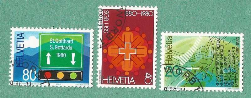 Switzerland Used 1980 Anniversaries