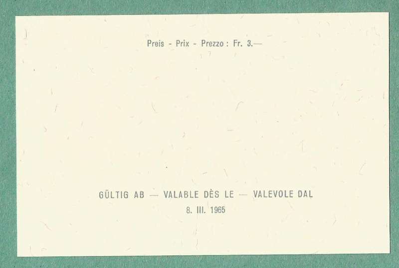 Switzerland Used 1965 National Philatelic Exhibition NABRA, Bern