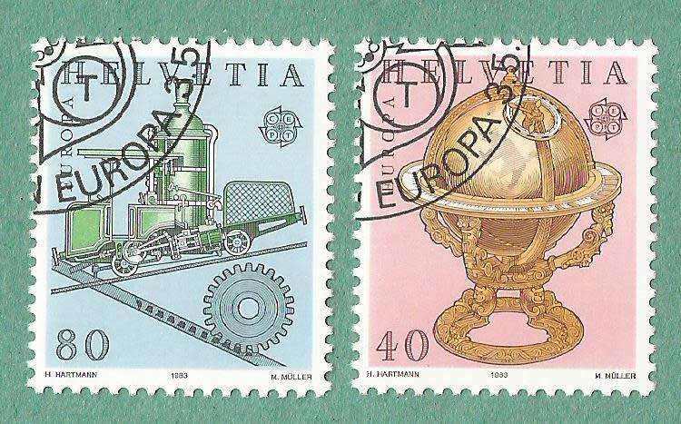 Switzerland Used 1983 EUROPA Stamps - Inventions