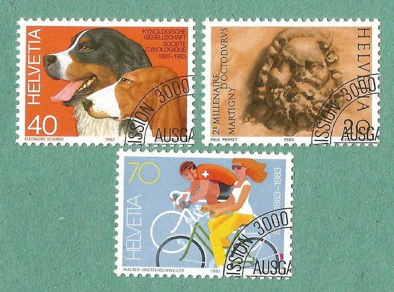 Switzerland Used 1983 Anniversaries