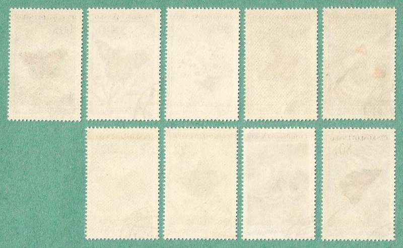 Czechoslovakia Used 1961 Butterflies and Moths
