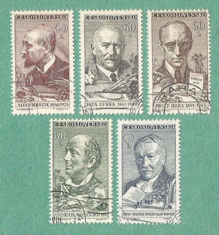 Czechoslovakia Used 1961 Cultural Anniversaries