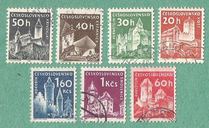 Czechoslovakia Used 1960 Czechoslovak Castles