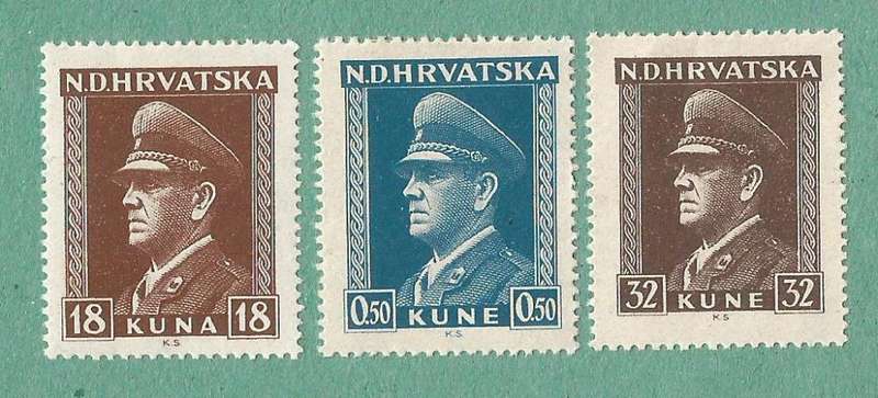Croatia Used 1943 -1944 Ante Pevelic