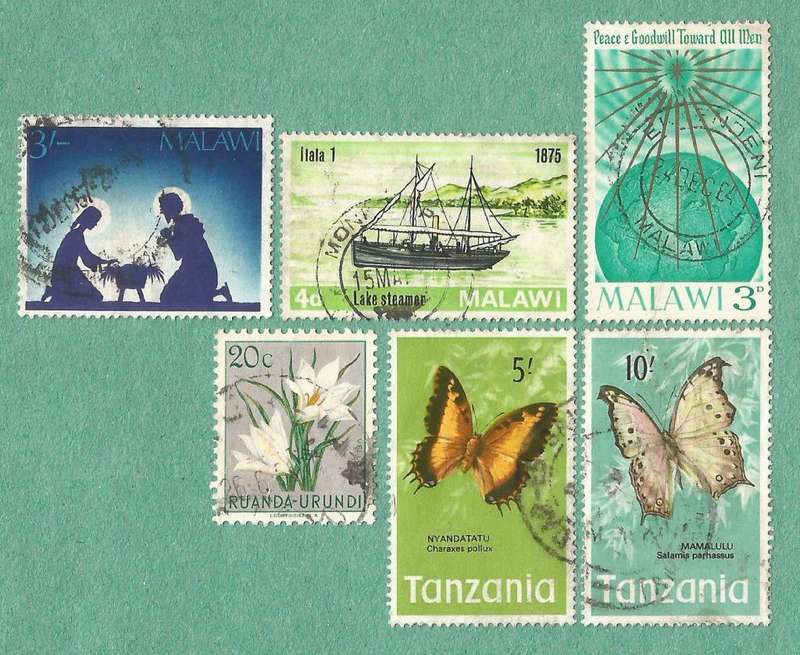 Mix Africa Used 1973 Butterflies Tanzania