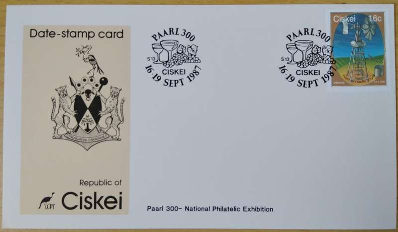 1987-Ciskei-Date Stamp Card