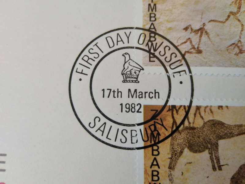 1982-Zimbabwe-FDC-Rock Paintings.